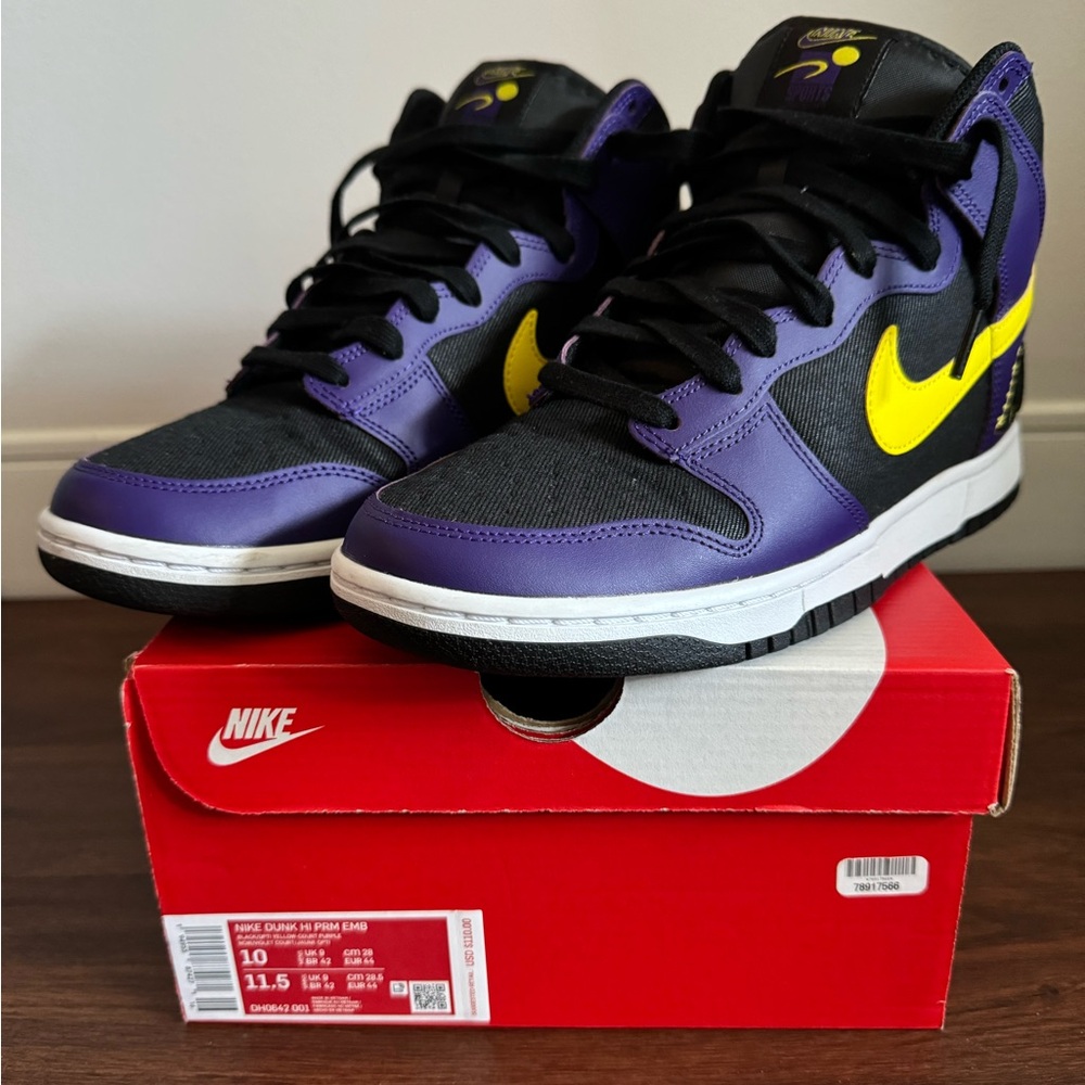 Dunk High Premium EMB ‘lakers’